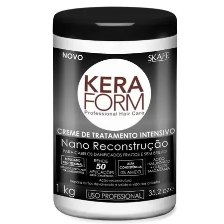 SKAFE CREME 1KG TRAT INTENSIVO NANO RECONSTRUCAO