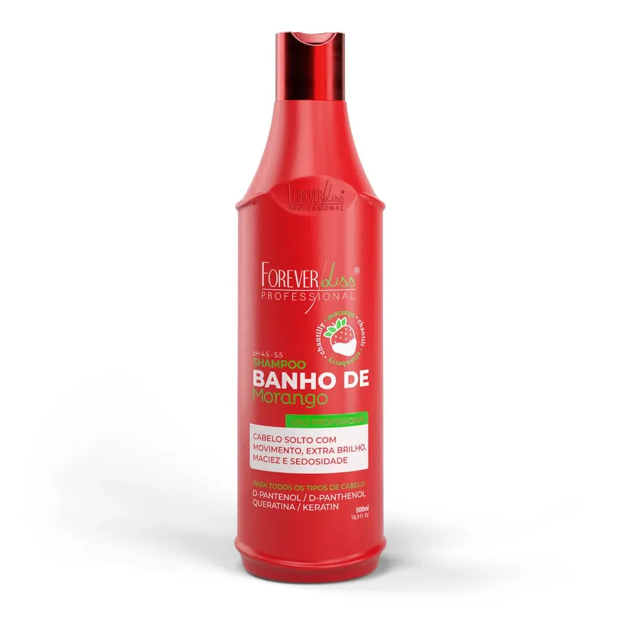 FOREVER LISS SH 500ML BANHO VERNIZ MORANGO