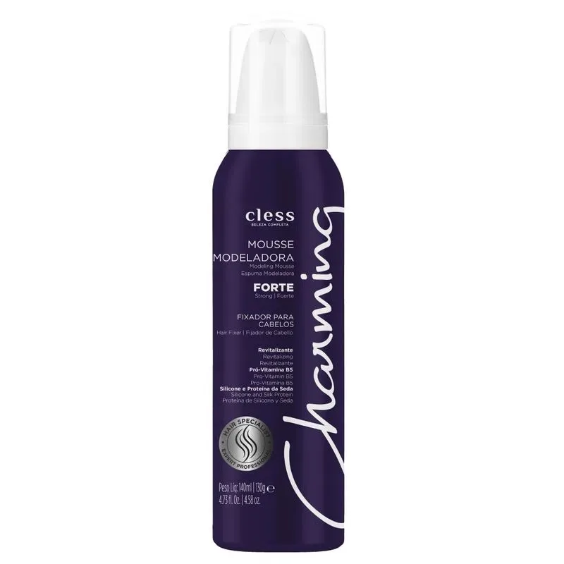 CLESS SPRAY 140ML CHARMING MOUSSE FIXACAO FORTE