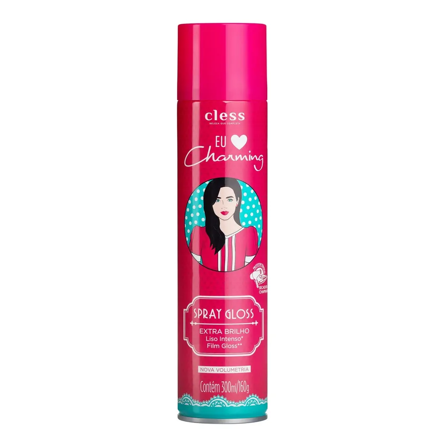 CLESS SPRAY 300ML GLOSS EXT BRILHO EU AMO CHARMING