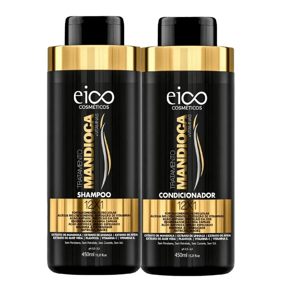 EICO KIT 450ML SH+COND TRATAMENTO MANDIOCA