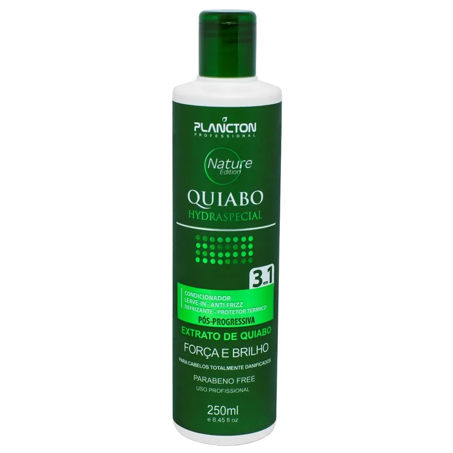 PLANCTON LEAVE-IN 250ML QUIABO DEFRIZANTE 3/1