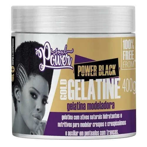 SOUL POWER GELATINA 400G MODEL POWER BLACK GOLD