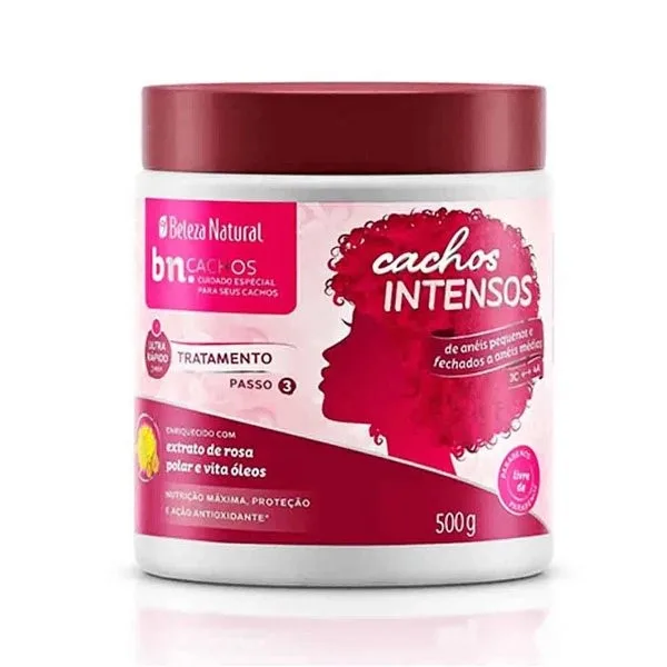 BELEZA NATURAL CREME 500ML TRATAMENT CACHO INTENSO