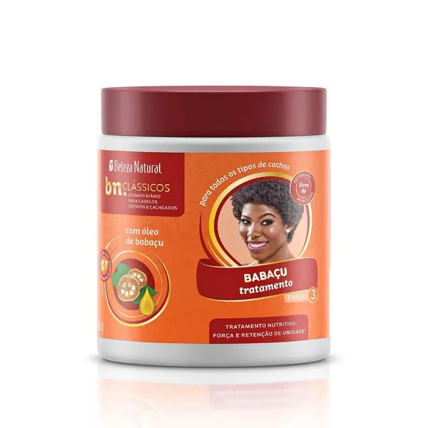 BELEZA NATURAL CREME 500ML TRATAMENTO BABACU CLAS