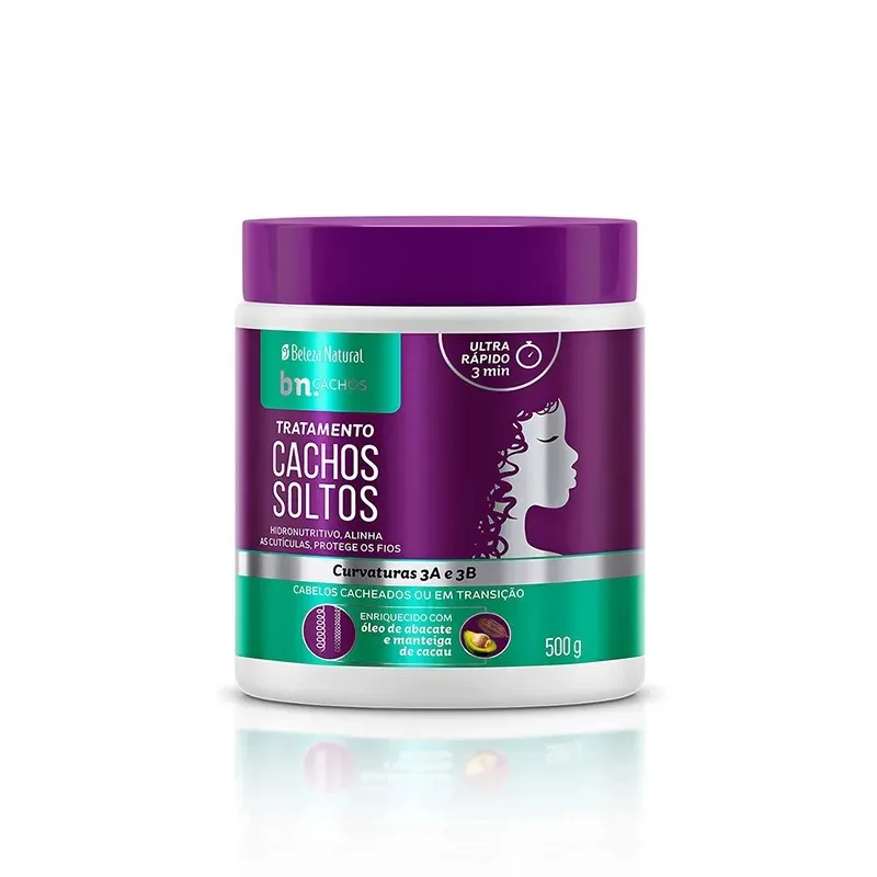 BELEZA NATURAL CREME 500ML TRATAMENTO CACHOS SOLTO