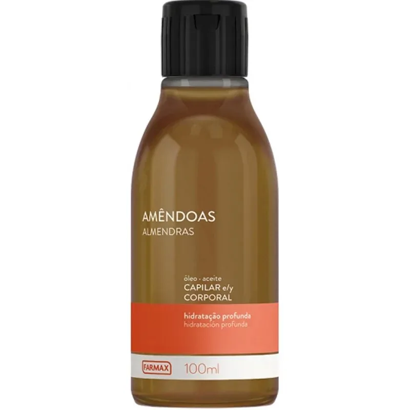 FARMAX OLEO 100ML CAPILAR E CORPORAL AMENDOAS