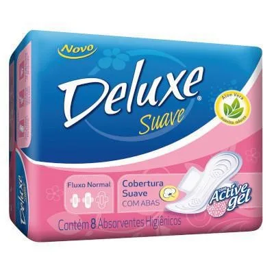 DELUXE ABSORVENTE SUAVE C/AB 8UND