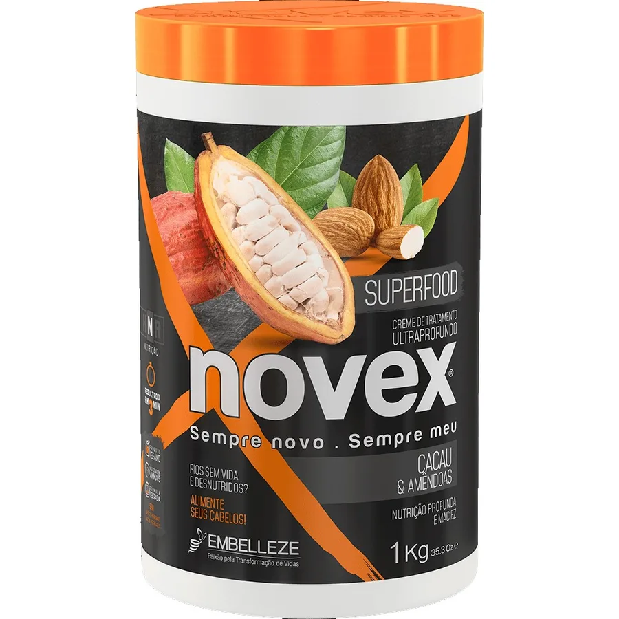 EMBELLEZE NOVEX CR 1KG TRAT SUPERFOOD CACAU AMENDO