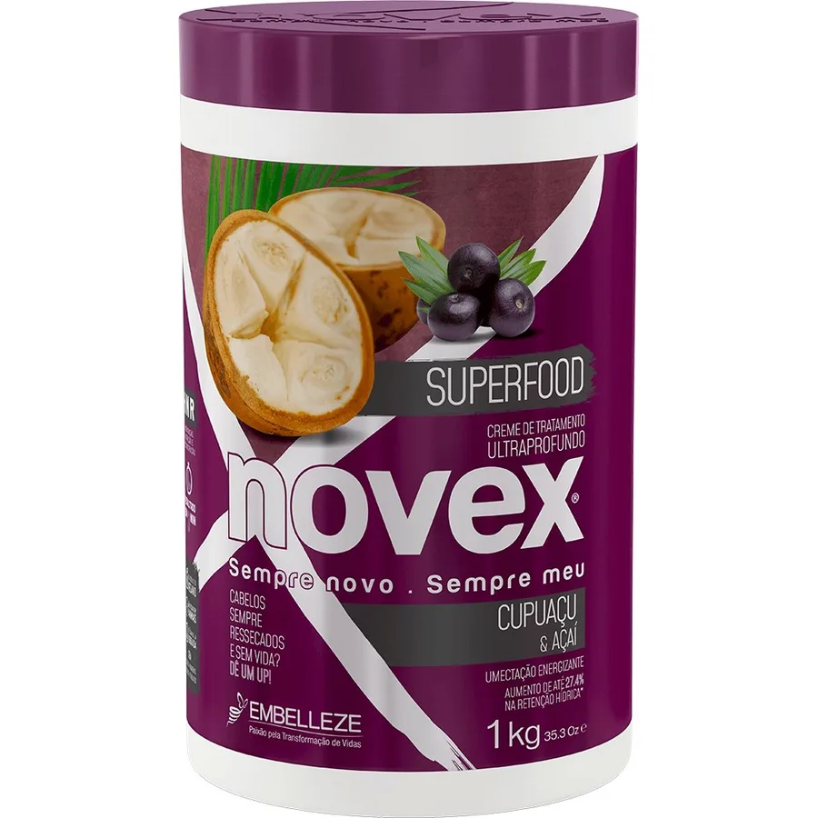 EMBELLEZE NOVEX CR 1KG TRAT SUPERFOOD CUPUAC ACAI