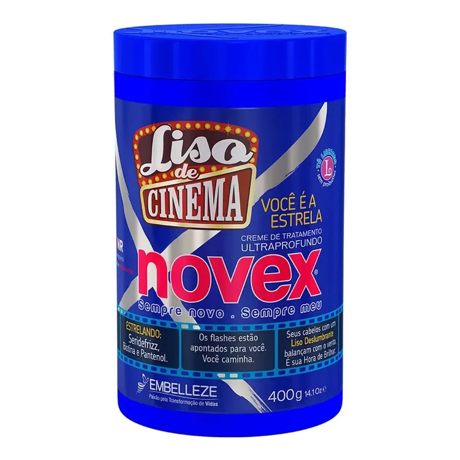 EMBELLEZE NOVEX CR 400G TRAT LISO CINEMA