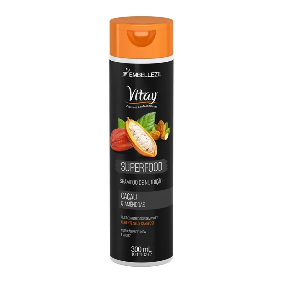 EMBELLEZE SH 300ML VITAY SUPERFOOD CACAU AMENDOA
