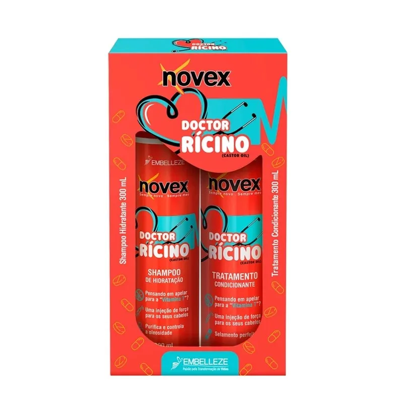 EMBELLEZE NOVEX KIT DOCTOR RICINO SH+COND 300ML