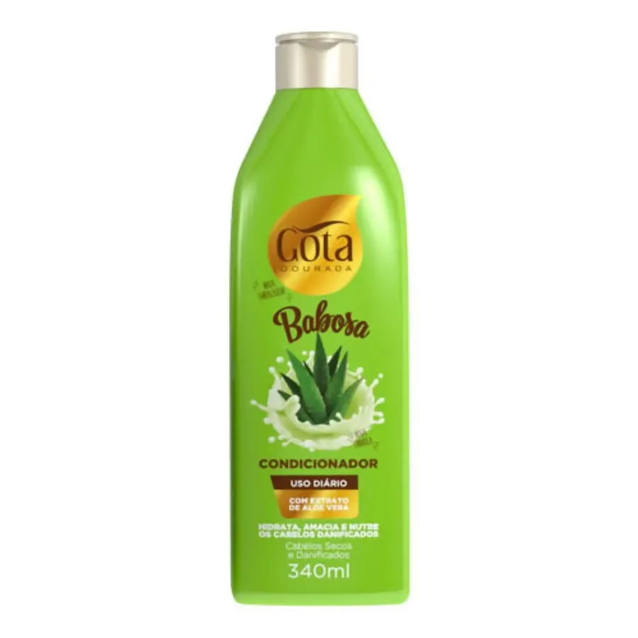 GOTA DOURADA COND 340ML USO DIARIO BABOSA