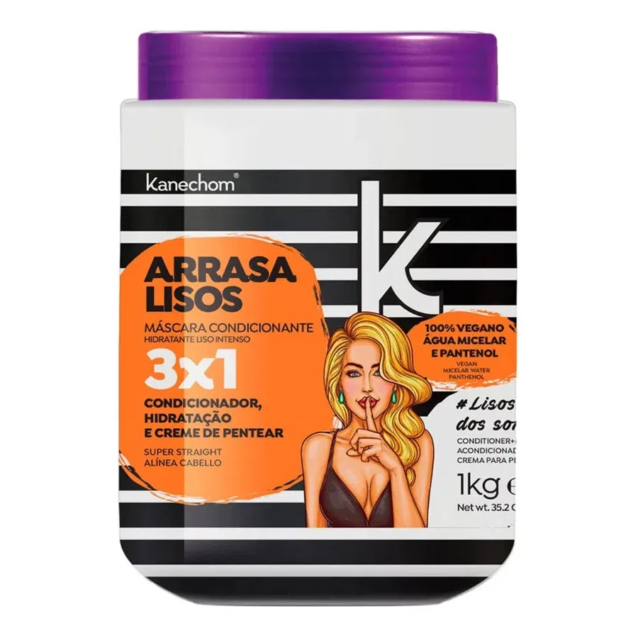 KANECHOM CR 1KG TRAT COND ARRASA LISOS VEGANO 3X1