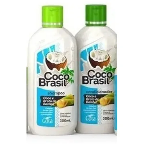 GOTA DOURADA KIT 300ML COCO BRASIL BROTO DE BAMBU