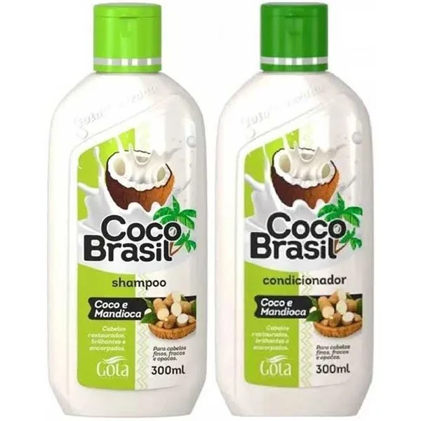GOTA DOURADA KIT 300ML COCO BRASIL MANDIOCA