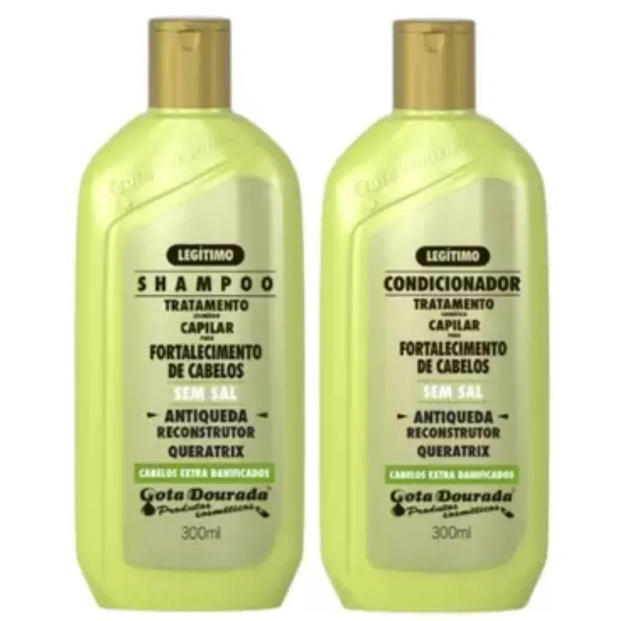 GOTA DOURADA KIT 300ML SH+COND ANTIQUEDA