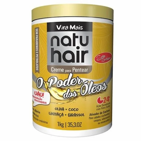 NATUHAIR CR 1KG PENTEAR O PODER DOS OLEOS