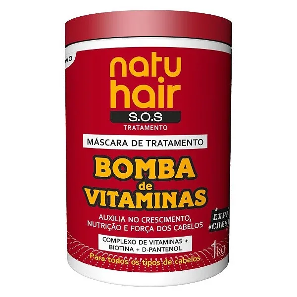NATUHAIR MASC 1KG TRAT BOMBA VITAMINAS