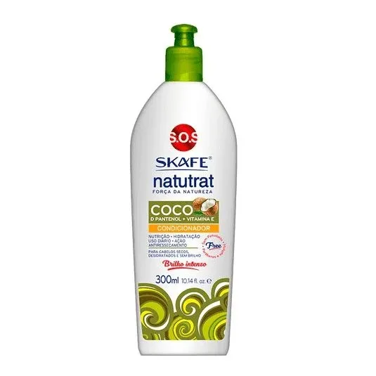 SKAFE COND 300ML NATUTRAT SOS COCO BRILHO INTENSO