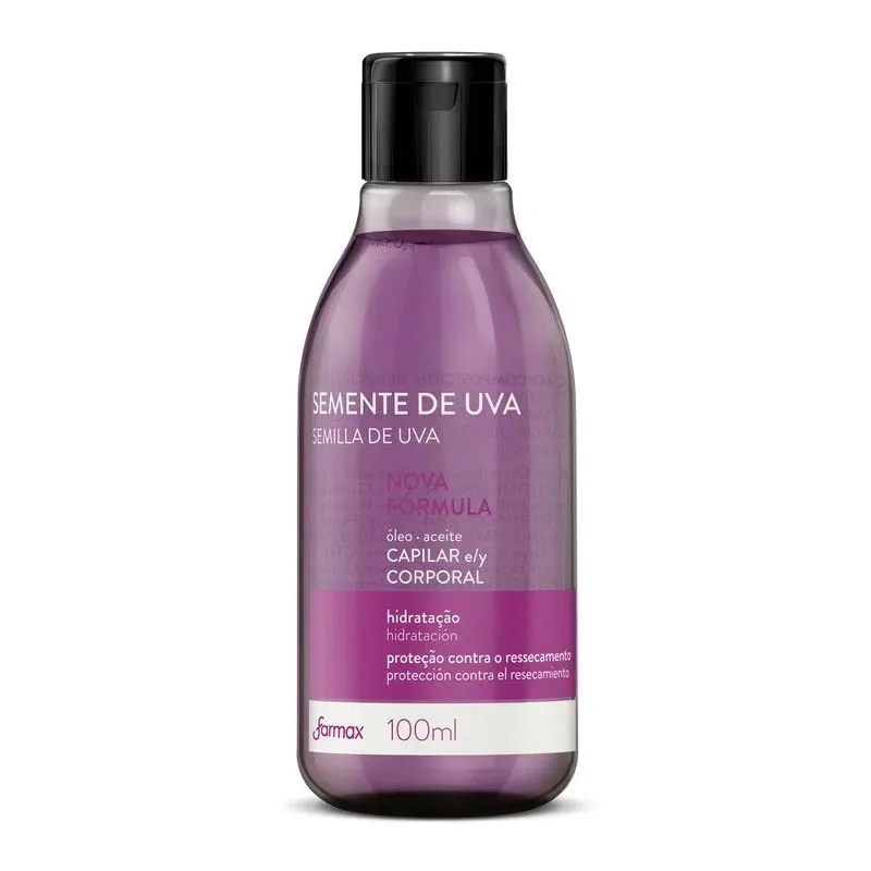 FARMAX OLEO 100ML CAPIL+CORPO SEMENTE UVA