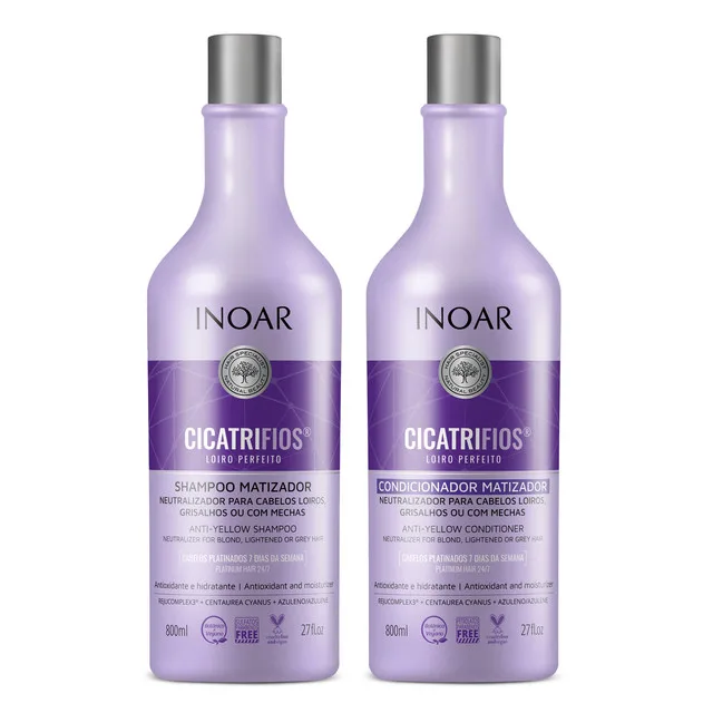 INOAR KIT 800ML CICATRIFIOS LOIRO PERFEITO SH+COND