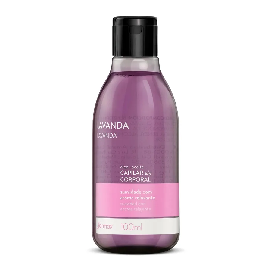FARMAX OLEO 100ML CAPILAR E CORPORAL LAVANDA