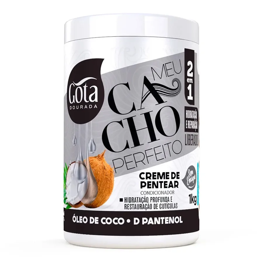 GOTA DOURADA CR 1KG MEU CACHO PERFEITO OLEO COCO