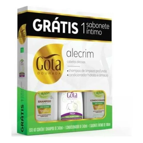 GOTA DOURADA KIT 340ML ALECRIM +SAB INTIMO FRESH