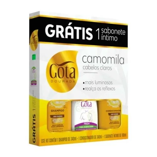 GOTA DOURADA KIT 340ML CAMOMILA +SAB INTIMO FRESH