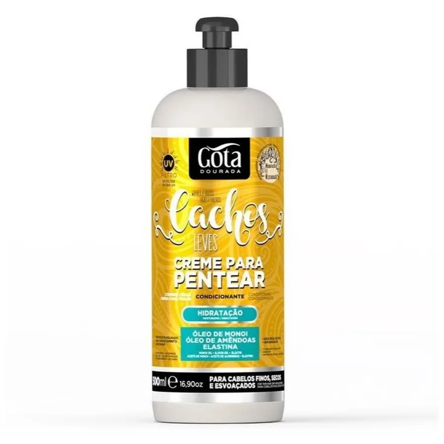 GOTA DOURADA CR 500ML PENTEAR CACHOS LEVES