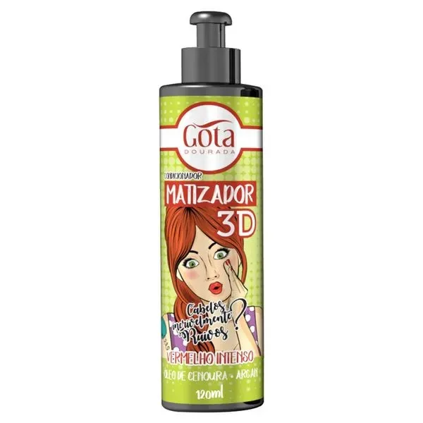 GOTA DOURADA MATIZADOR 120ML VERM INTENSO