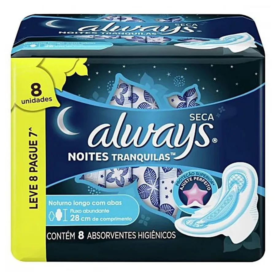 ALWAYS ABS C/ABAS SECA NOTURNO G 8UN