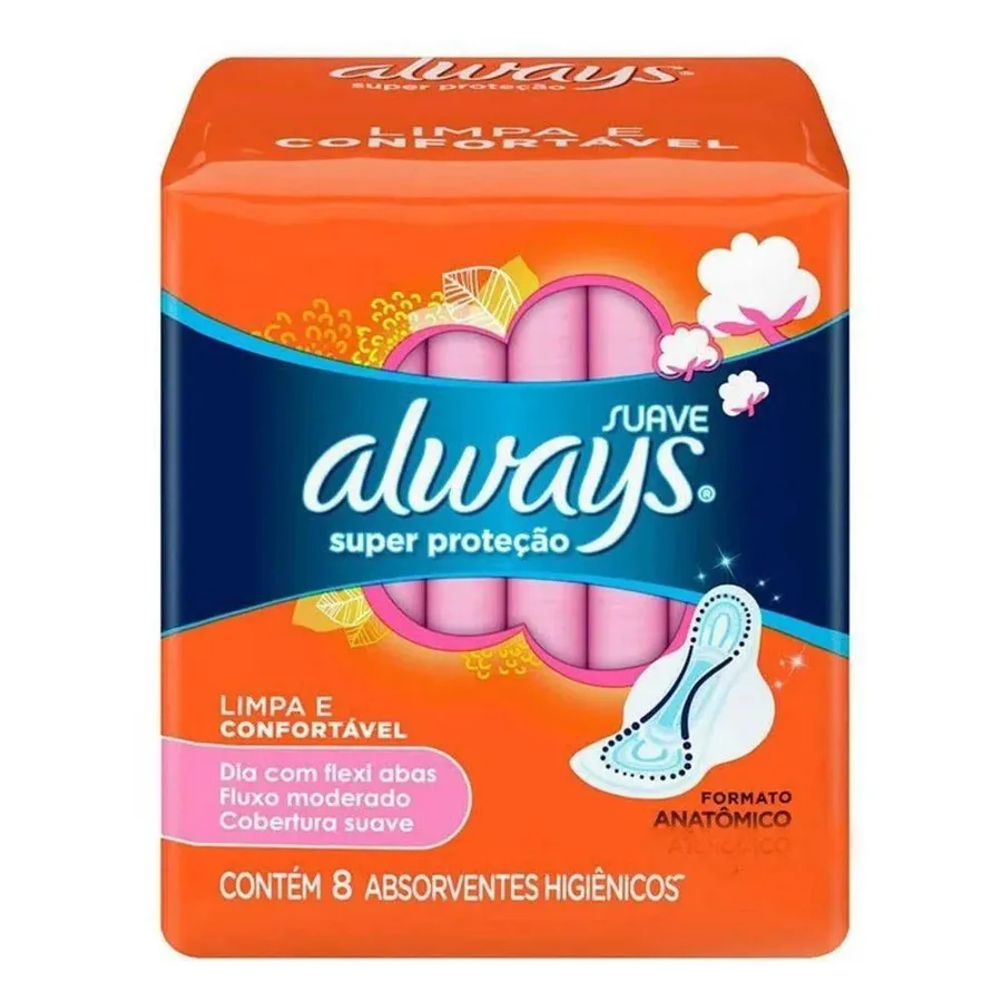 ALWAYS ABSORVENTE SUAVE ABAS 8UN