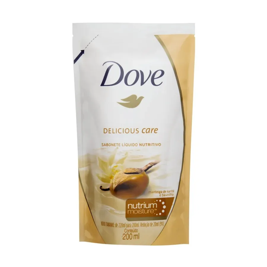 DOVE SAB LIQ 200ML MANT KARITE/BAUNILHA 200ML