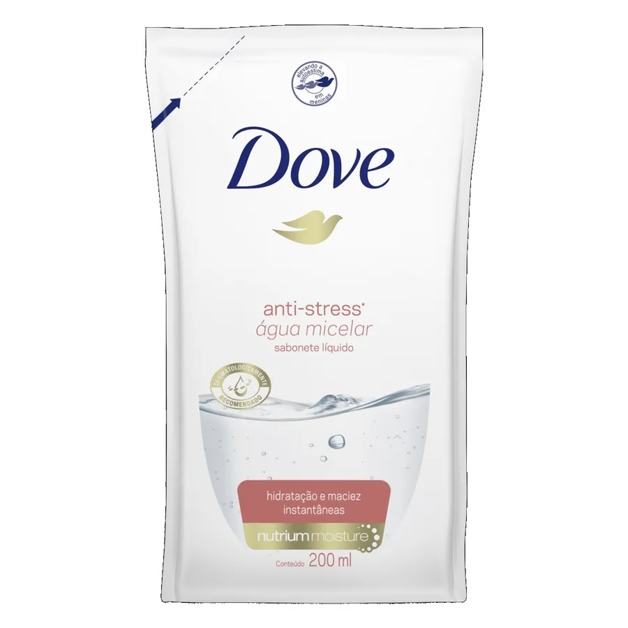 DOVE SAB LIQ 200ML MICELAR ANTI STRESS REFIL