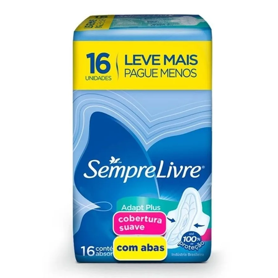 SEMPRE LIVRE ABSORVENTE 16UNADAP PLUS SUA ABAS NOT