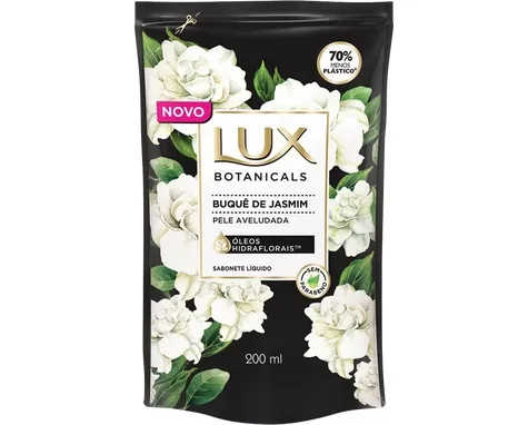 LUX SABONETE LIQ 200ML BUQUE JASMIM REFIL