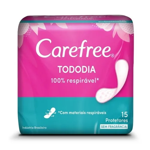 CAREFREE ABSORVENTE 15UN TODO DIA SEM PERFUME