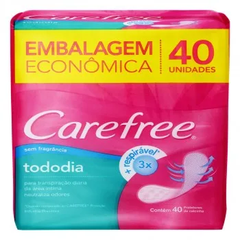 CAREFREE ABSORVENTE 40UN TODO DIA SEM PERFUME