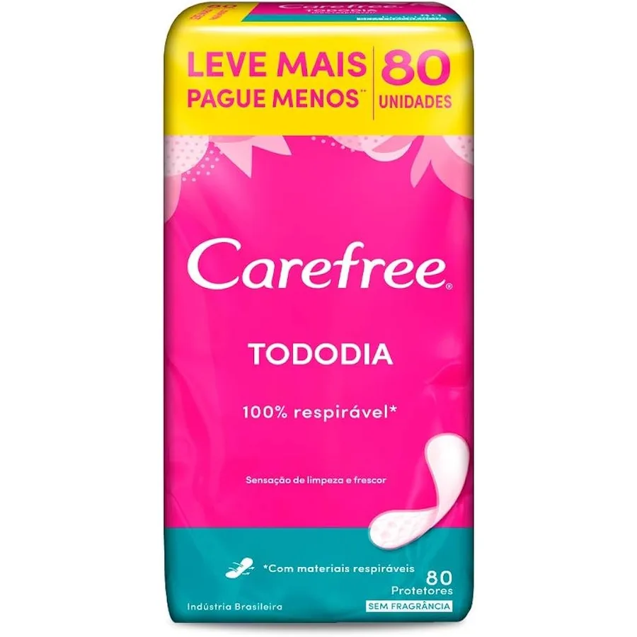 CAREFREE ABSORVENTE TODO DIA S/PERFUME L80P60
