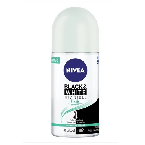 NIVEA DESODORANTE ROL 50ML FEM BLACKWHITE INV FRES