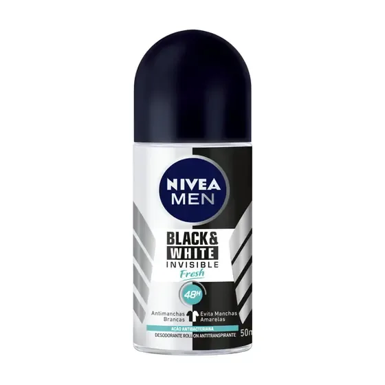 NIVEA DESODORANTE ROL 50ML MEN BLACKWHITE INV FRES