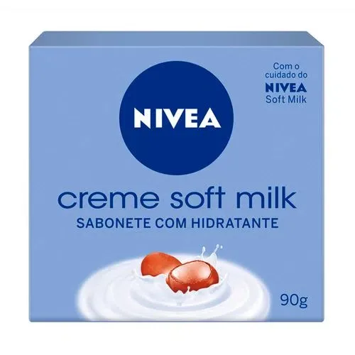 NIVEA SABONETE 90G CREME SOFT MILK
