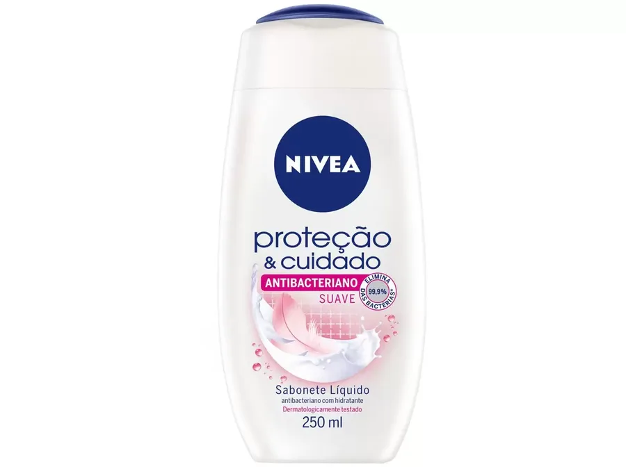 NIVEA SABONETE 250ML LIQ ANTIBAC SUAVE