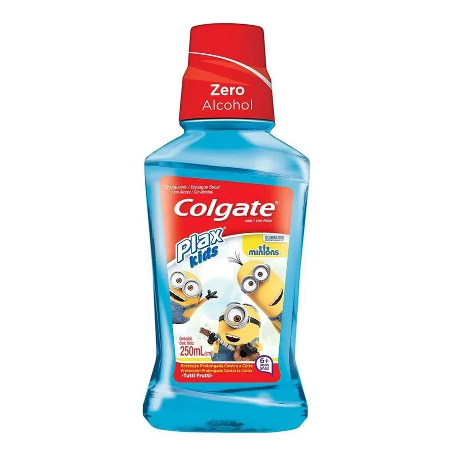 COLGATE PLAX ANTISSEP 250ML KIDS MINIONS