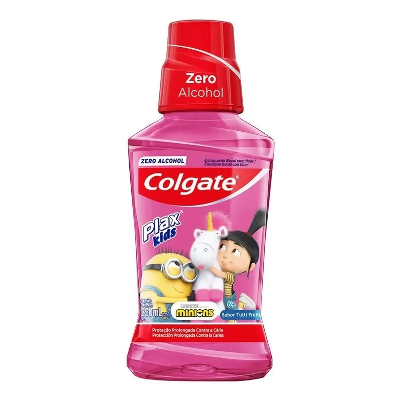 COLGATE PLAX ANTISSEP 250ML KIDS MINIONS AGNES