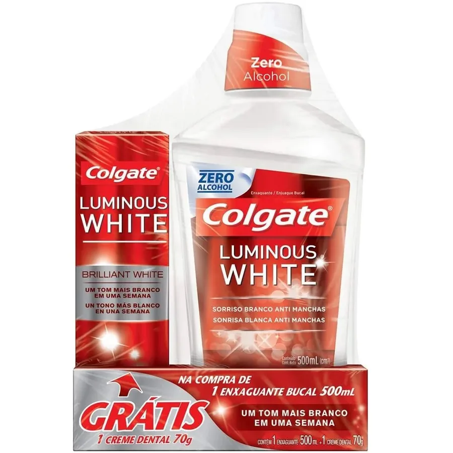 COLGATE ANTISSEP BUCAL+CR DENT 500ML LUMINOUS WHIT