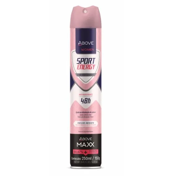ABOVE AEROSOL 150G MAXX CLASSICO ENERGY WOMEN